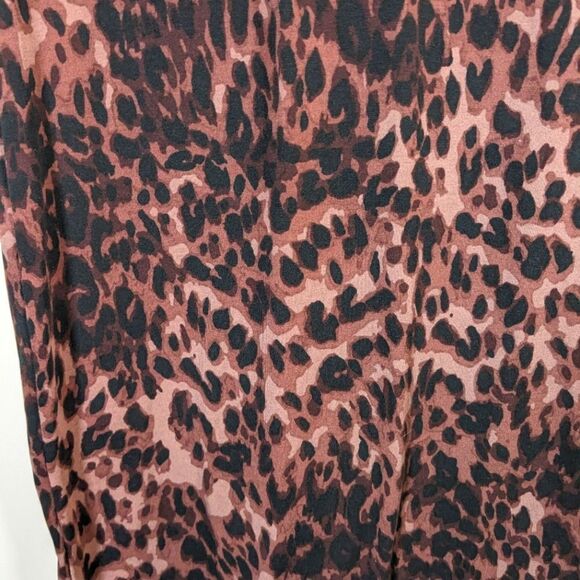 LuLaRoe Leopard Print Randy T Dress Size Large - Picture 4 of 9